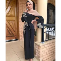 Muslim Fashion Dress Women Arab Pearl Dresses Dinner Party Plus Size Loose Casual Elegant Female Maxi Dress 5
