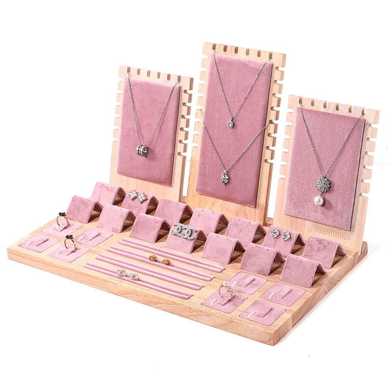 Jewelry Display Tray Set with Multiple Compartments for Necklace, Bracelet, Earrings &a... - SKU JDTS2123 - UGI Packaging