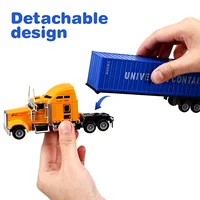 Container Truck Toy Cars Toys Boys Semi Trucks with Trailers for Model Kits Child 2