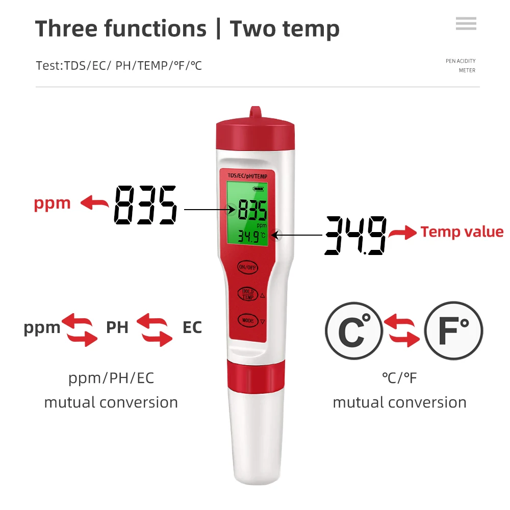 Digital Water Quality Monitor PH Meter for Aquarium