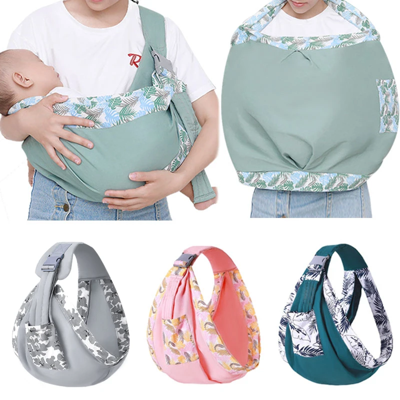 Baby Wrap Newborn Sling Dual Use Infant Nursing Cover Carrier Mesh Fabric Breastfeeding Carriers