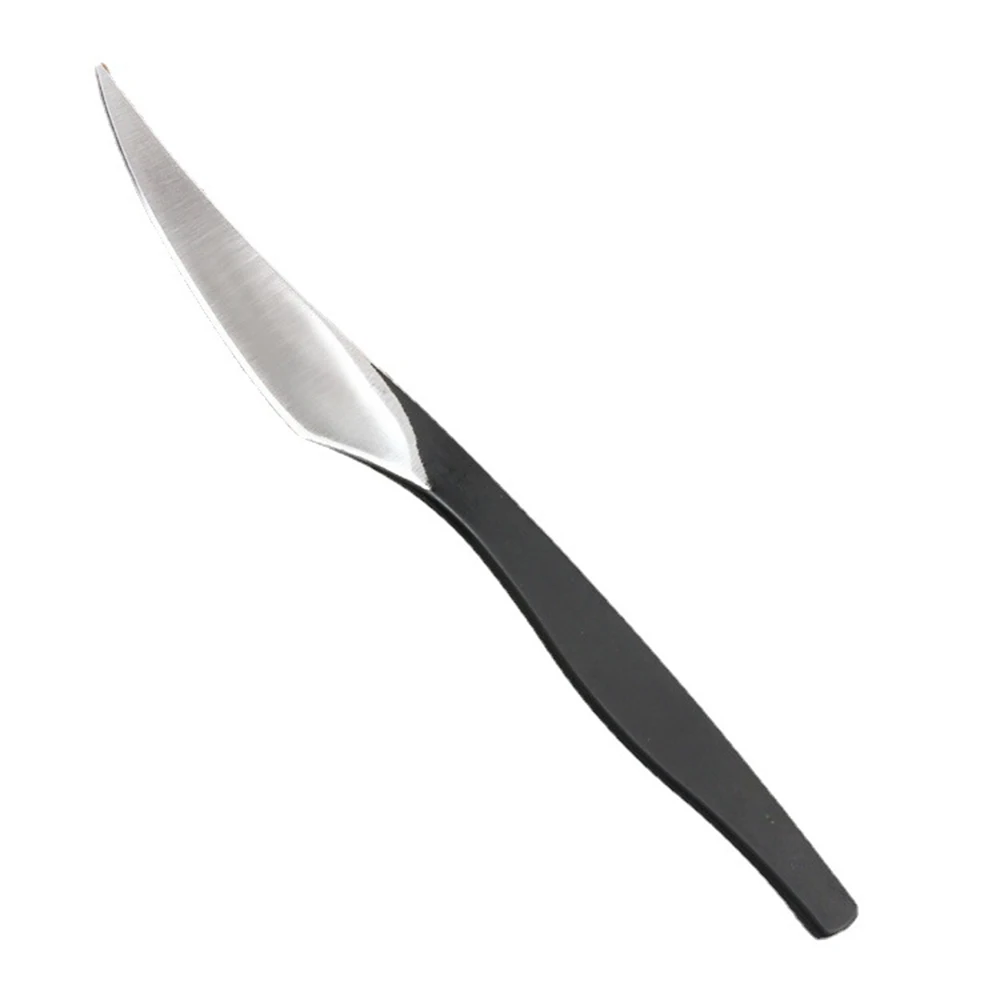 16cm Stainless Steel Cutting Knife Leather Craft Practical Cutting Carving Tool DIY Leather Tool Belt Storage Bag 1Pcs leather tool cutting knife art knife leather working tools craft cutting tool leather cutting tool leather skiving knife leather cutting knife craft cutting blade