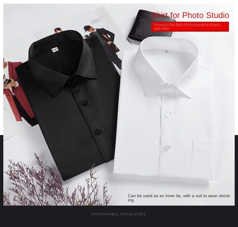 College Shirt Men's Long Sleeve Work Wear Special Quality Korean Slim Fit Men's Business Casual Shirts Premium Sense Large Size