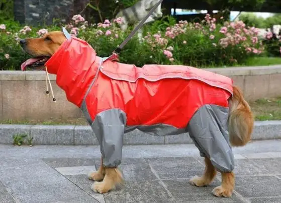 Chubasquero para perros grandes, reflectante, impermeable, para exteriores, chaqueta impermeable, camuflaje, poncho para mascotas