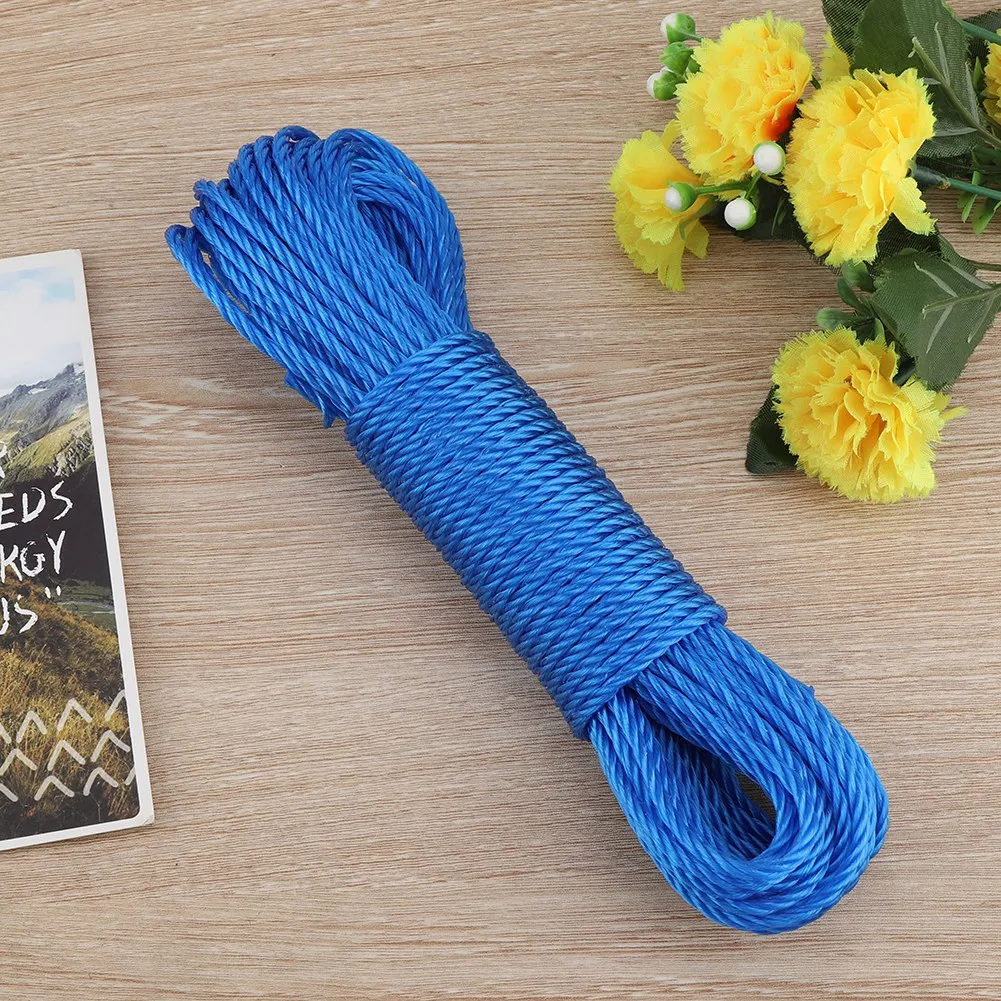 20m Nylon Clothesline 20m Nylon Rope Rope Lines Cord Clothesline Garden Camping Outdoors Lines