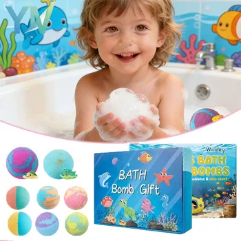 Confezione da 6/12 Pezzi Palline Effervescenti per Bagno Divertenti, Delicate e Idratanti, Profumate per Spa, Relax e Cura del Corpo, Idea Regalo