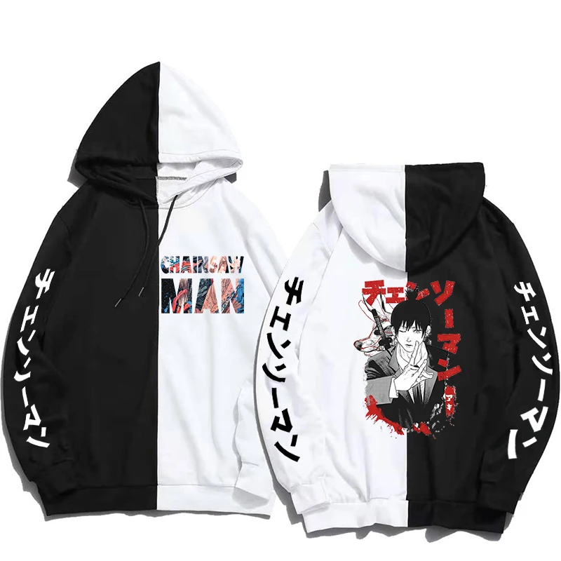 

Anime Chainsaw Man Hoodie Hayakawa Aki Printed Unisex Hooded Sweatshirt Women Oversized Tracksuit Fashion Manga Men Clothing