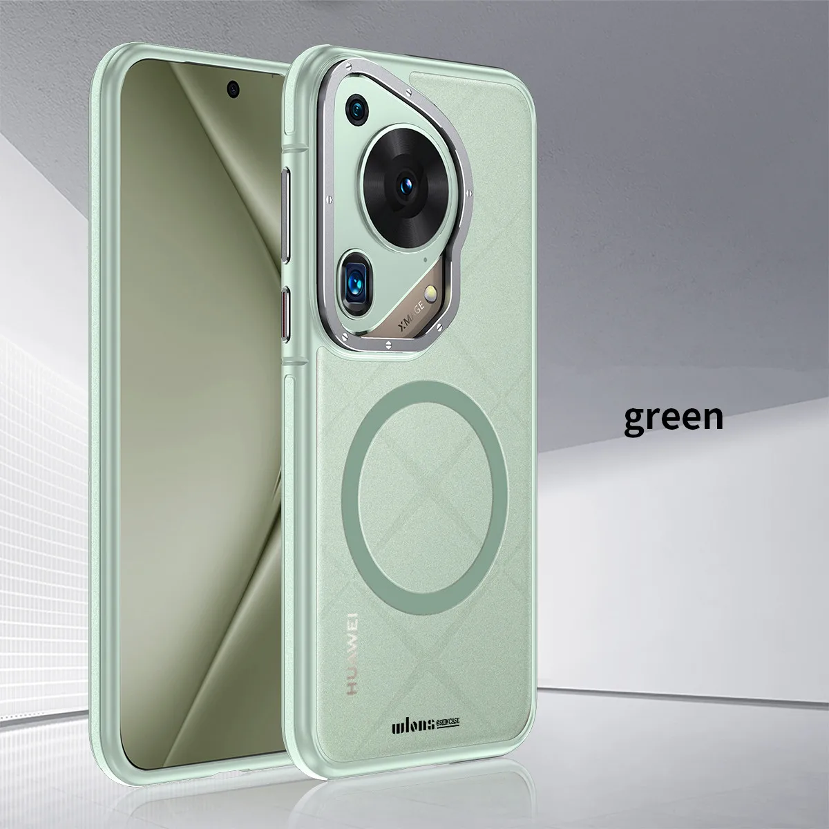 Splicing Skin Sensation Shockproof Armor Phone Case with Magsafe Compatibility