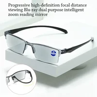 Smart Automatic Zoom Reading Glasses Anti Blue Ray Eyeglasses Autofocus Power Half-Rim Near Far Computer Glasses