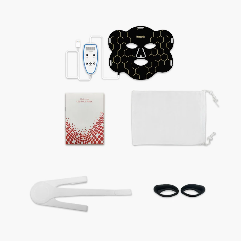 Hottoerak-LEDシリコンマスク,光線療法,フォトニック,フレキシブル,スキンケア,美容