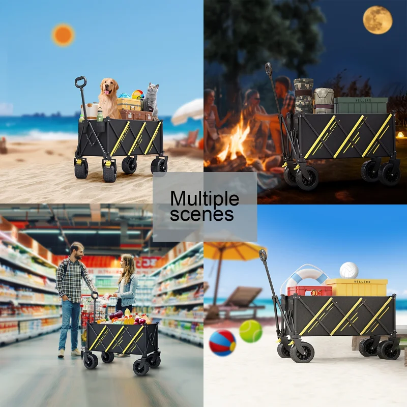 عربة قابلة للطي متعددة الاستخدامات - سعة 550 رطلاً...