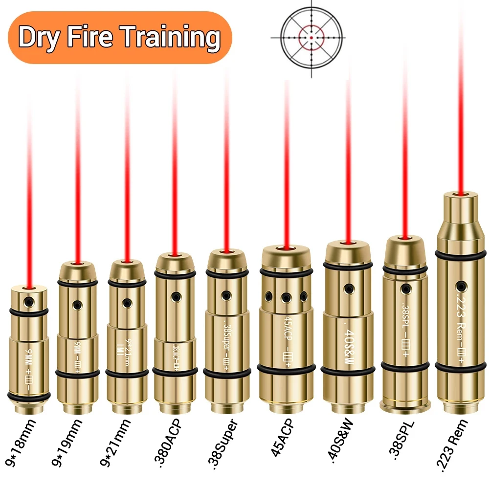 9mm380ACP40SW223Rem45ACPLaserTrainingBulletDryFireLaser