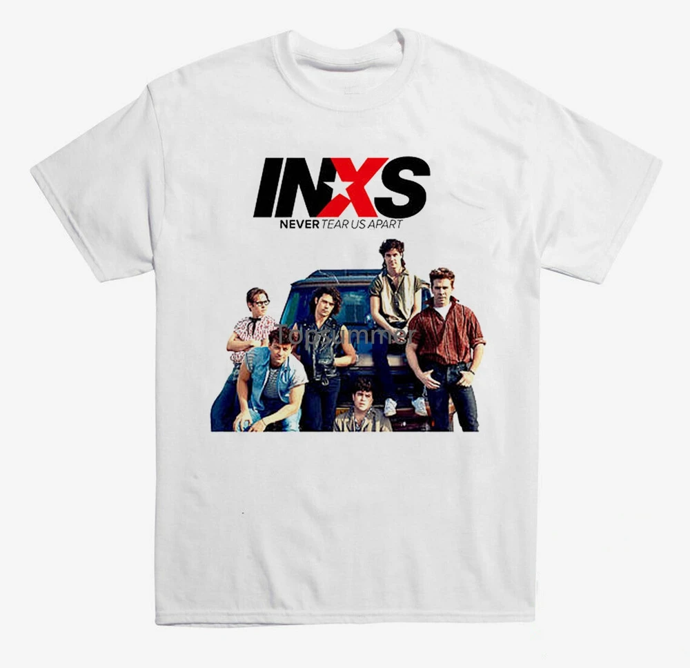 

Inxs Members T-Shirt Short Sleeve Cotton White Men Full Size S To 2345Xl Be1438