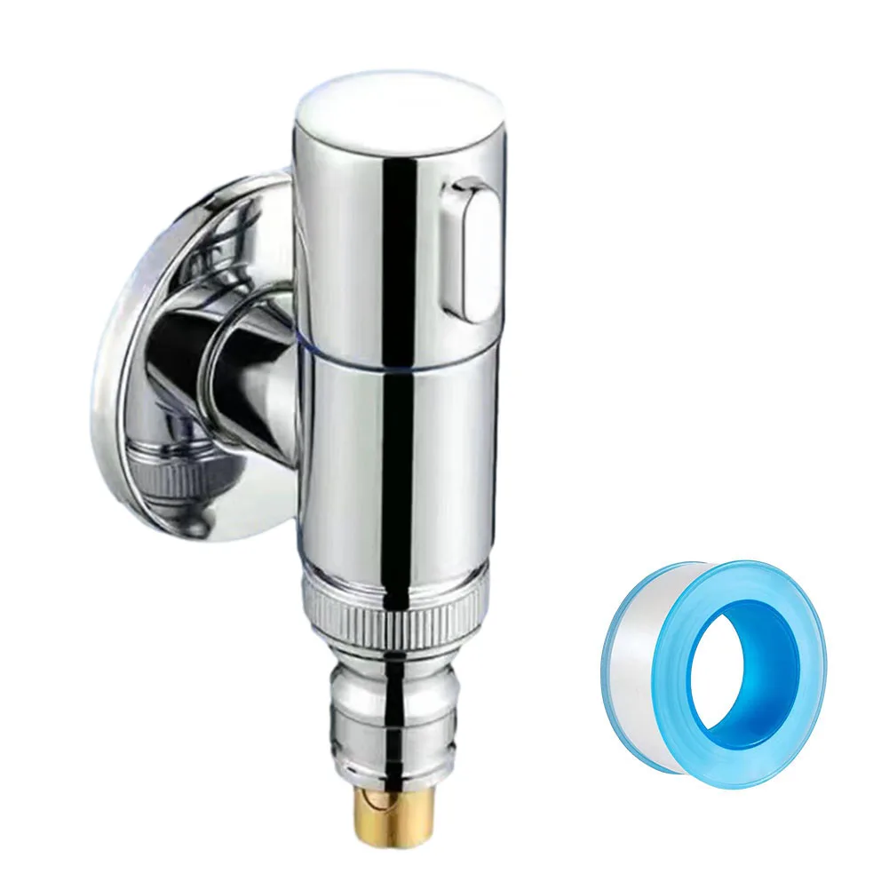 

Multi Use Stainless Steel Washing Machine Faucet Quick Opening Angle Valve Rotary Switch Great for Kitchen and Bathroom