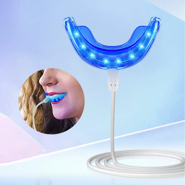 3 In1 Teeth Whitening Lights LED USB Rechargeable Oral and Dental Care Blue Light Whitening Teeth Bleach Clean Home Travel