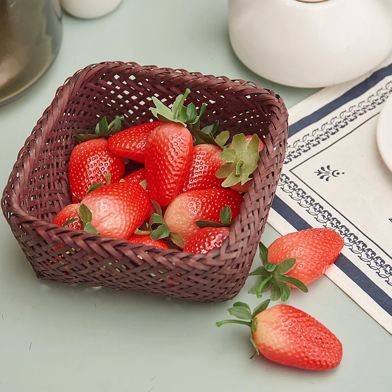 Artificial Plastic Strawberry Ornament, Fake Strawberry, Photography Props, Christmas, Home Decor, Craft, 20 Pcs, 3Pcs artificial plants artificial flowers artificial fruits and vegetables