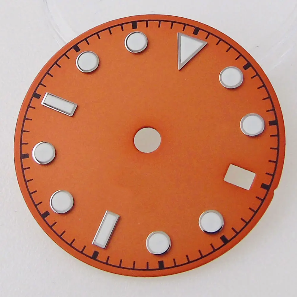 Tandorio 2024 Nuovo Ice Blue Sunburst Numeri Romani Indici 29mm Quadrante Dell'orologio Accessori Per NH35 NH36 4R35 4R36 Movimento Automatico - Foto 10