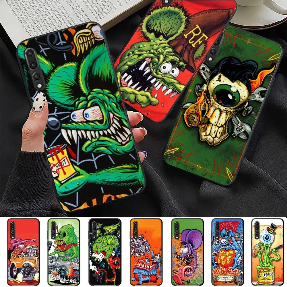 Tales Of The Rat Fink Custodia Per Telefono Per Huawei P 8 9 10 20 30 40 50 Pro Lite Psmart Honor 10 Lite 70 Mate 20Lite