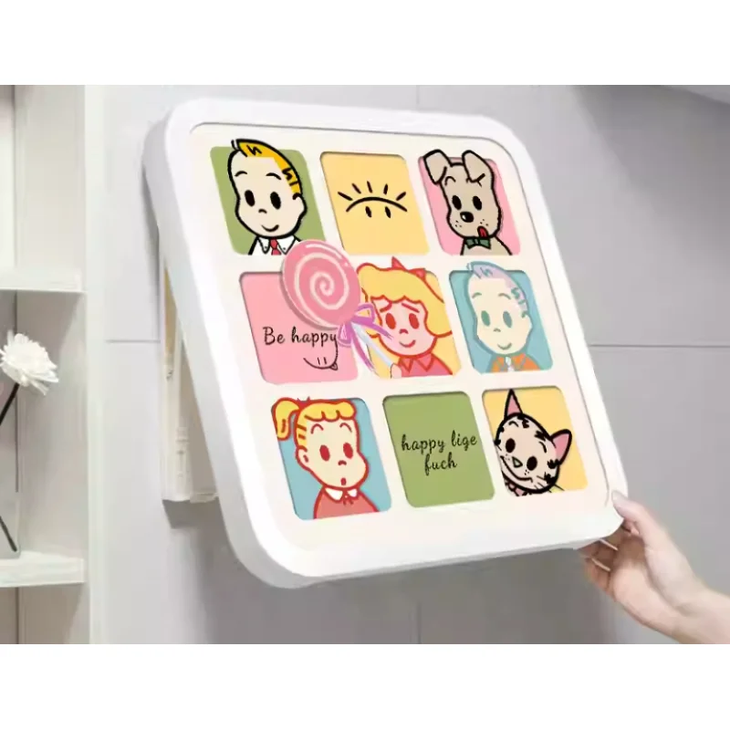 New Mural type foldable storage box in the bathroom clean clothes hanging pictures clothes storage wall hanging foldable