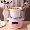 DMWD Household Electric Slow Cooker 1L Stew Pot Porridge Soup Pot Casserole Ceramic Liner 24H Appointment 6 Function 220V 3