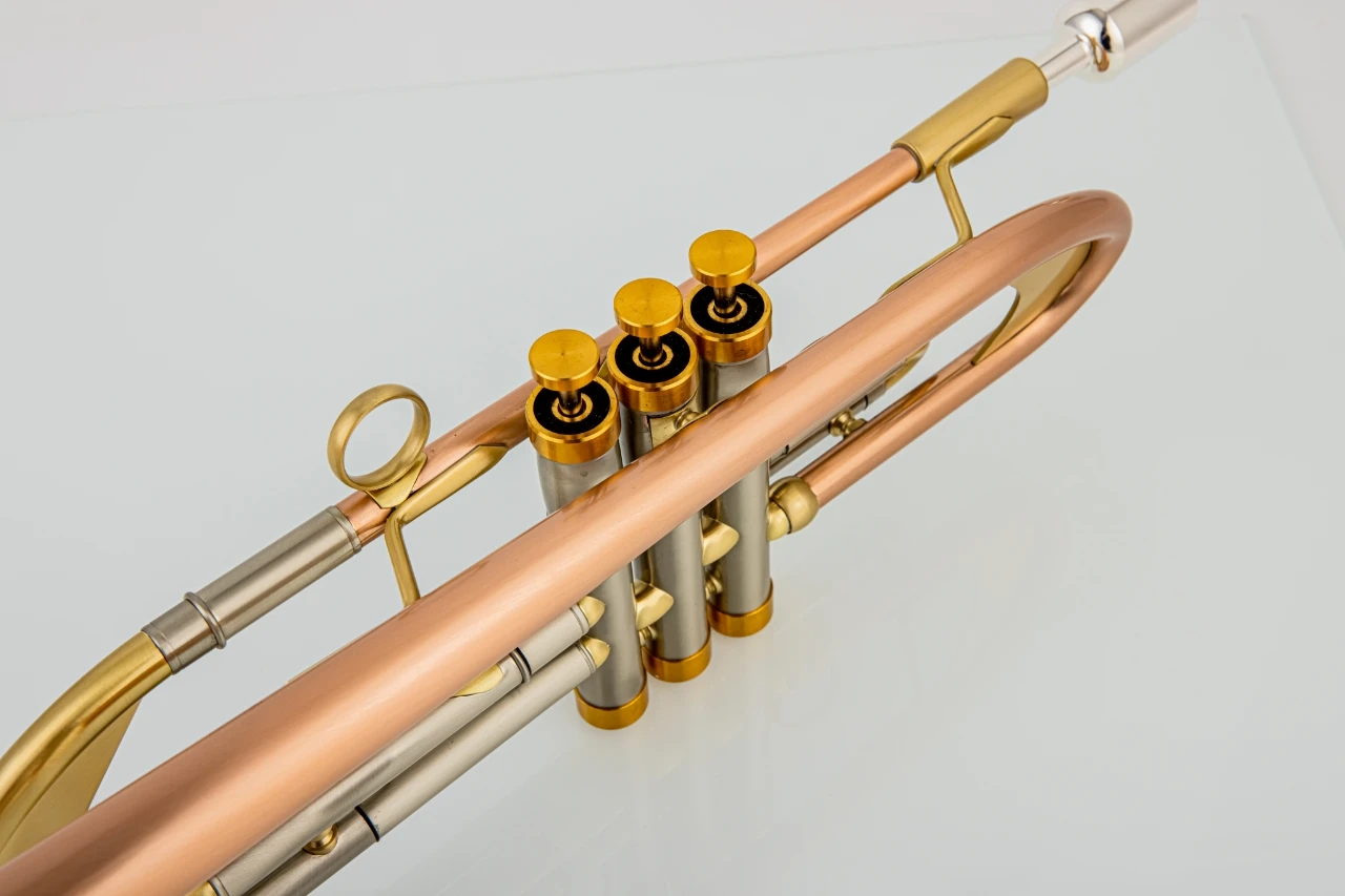 Bach Bb Trumpet Phosphorous Copper Brass Plated Professional Brass Instruments With Case