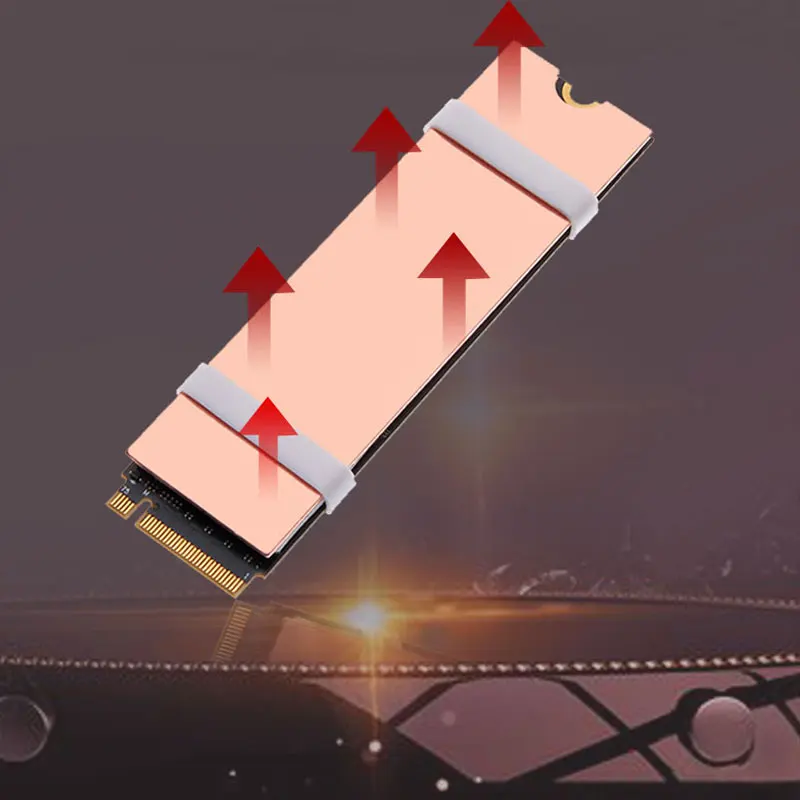 Padarsey New NVMe M.2 Heatsink with Nano Thermal Pads，Heat Sink Copper