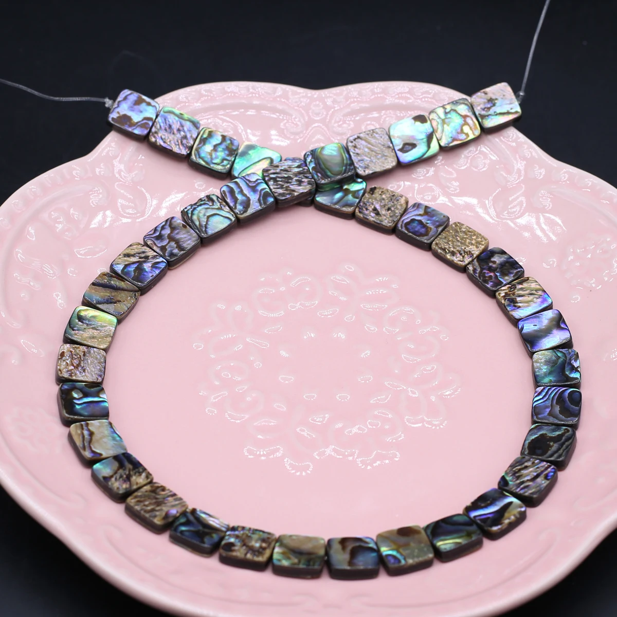 Natural Shell Square Beads Abalone Shells Loose for Designer DIY Jewelry Making Necklaces Bracelets Boutique Accessories