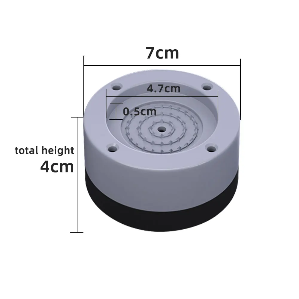 4Pcs Anti Vibration Pads Washing Machine Rubber Feet Legs Mat Anti-vibration Pad Universal Noise-reducing Leg Base for Furniture washing machine pads