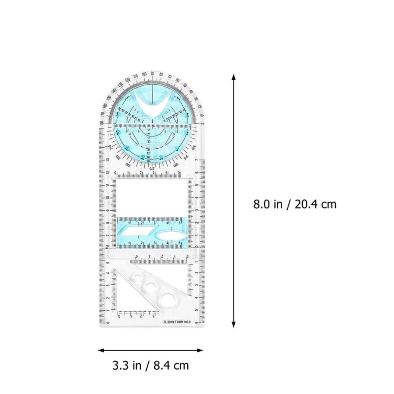 Geometric Ruler Drawing Drafting Ruler Multifunctional Architecture Circle Stencils Templates Rulers Tools Tool Architect