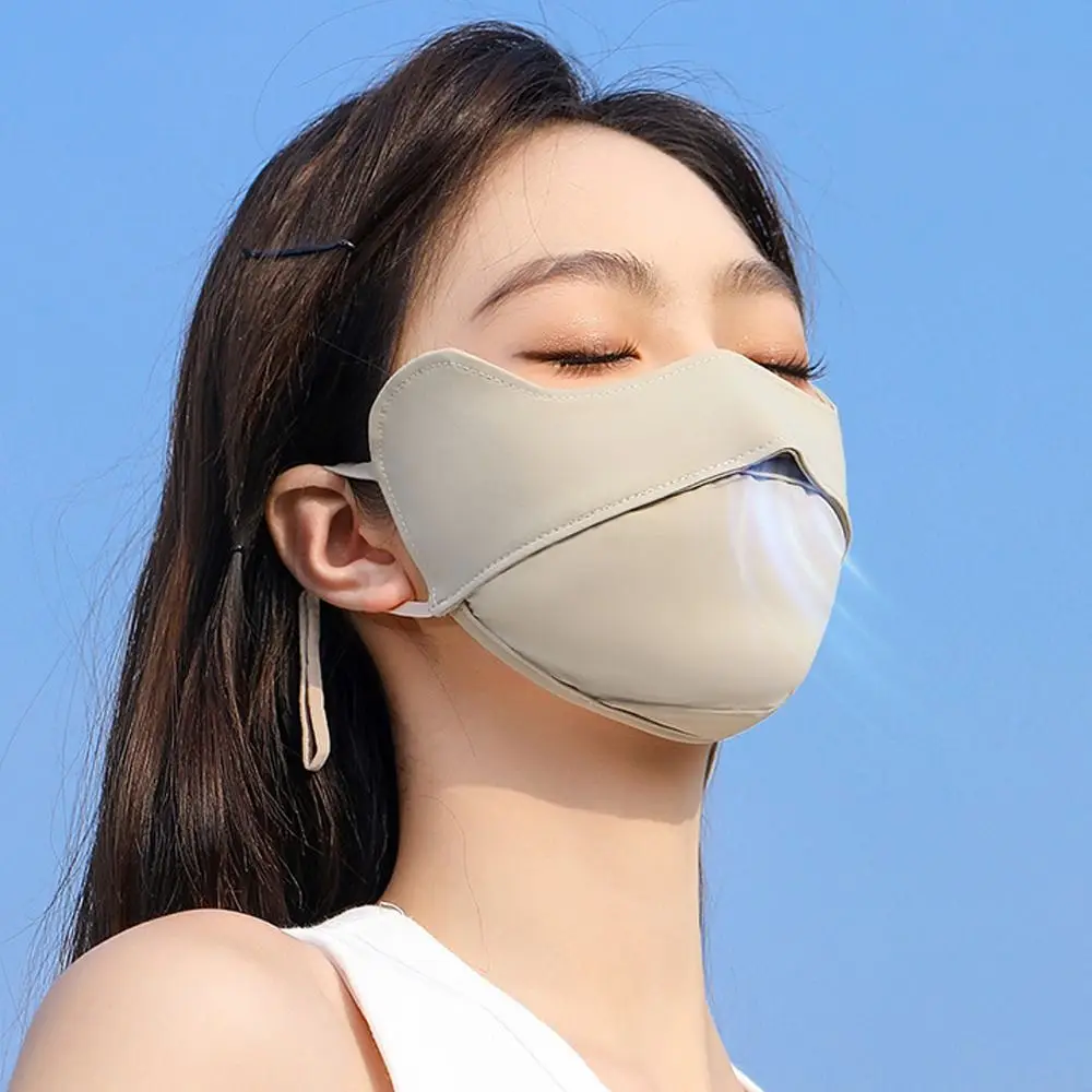 Sunscreen Face Mask Anti-uv Ice Face Veil Summer Outdoor Riding Hiking Mask Breathable Unisex Cover Scarf