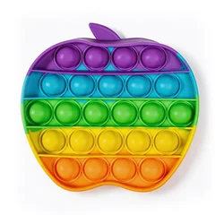 Colorful Kids' Stress Relief and Educational Rainbow Pop Bubble Toy (06)
