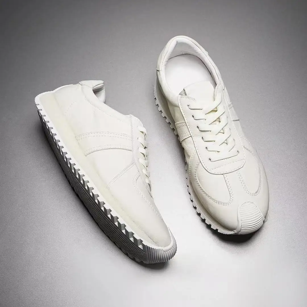 Original Men's Sneakers New Thick-soled Small White Shoes Casual Sports Flat Heel Round Toe Comfortable Trend Fashion Elastic 2
