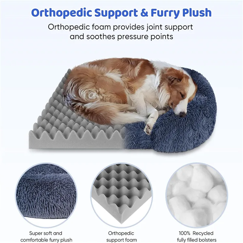 Large Plush Dog Bed Sofa 4