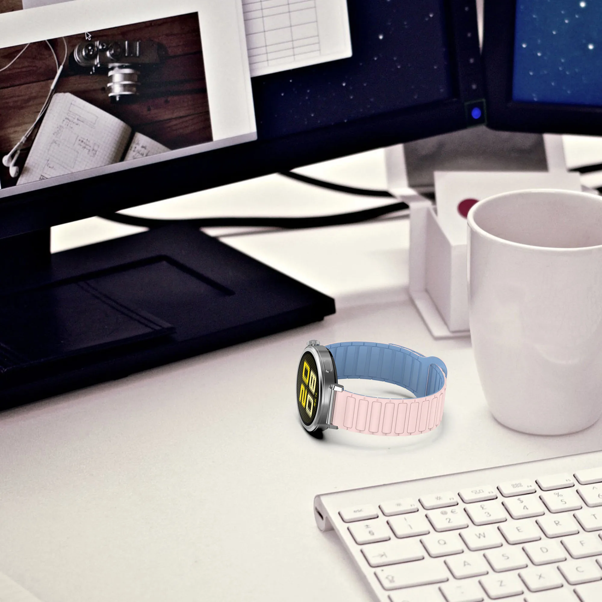 Waterproof Magnetic Silicone Watch Strap - Available in Multiple Sizes