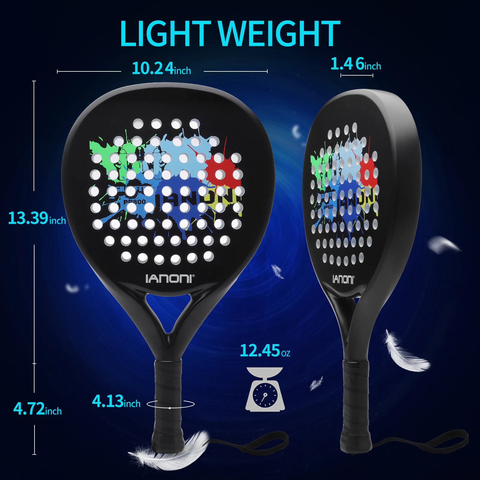 Padel Tennis Rackets Paddle Tennis Racquets Carbon Fiber with EVA Memory Flex Foam Core Paddle Racket Lightweight for Pop tennis racket,padel racket