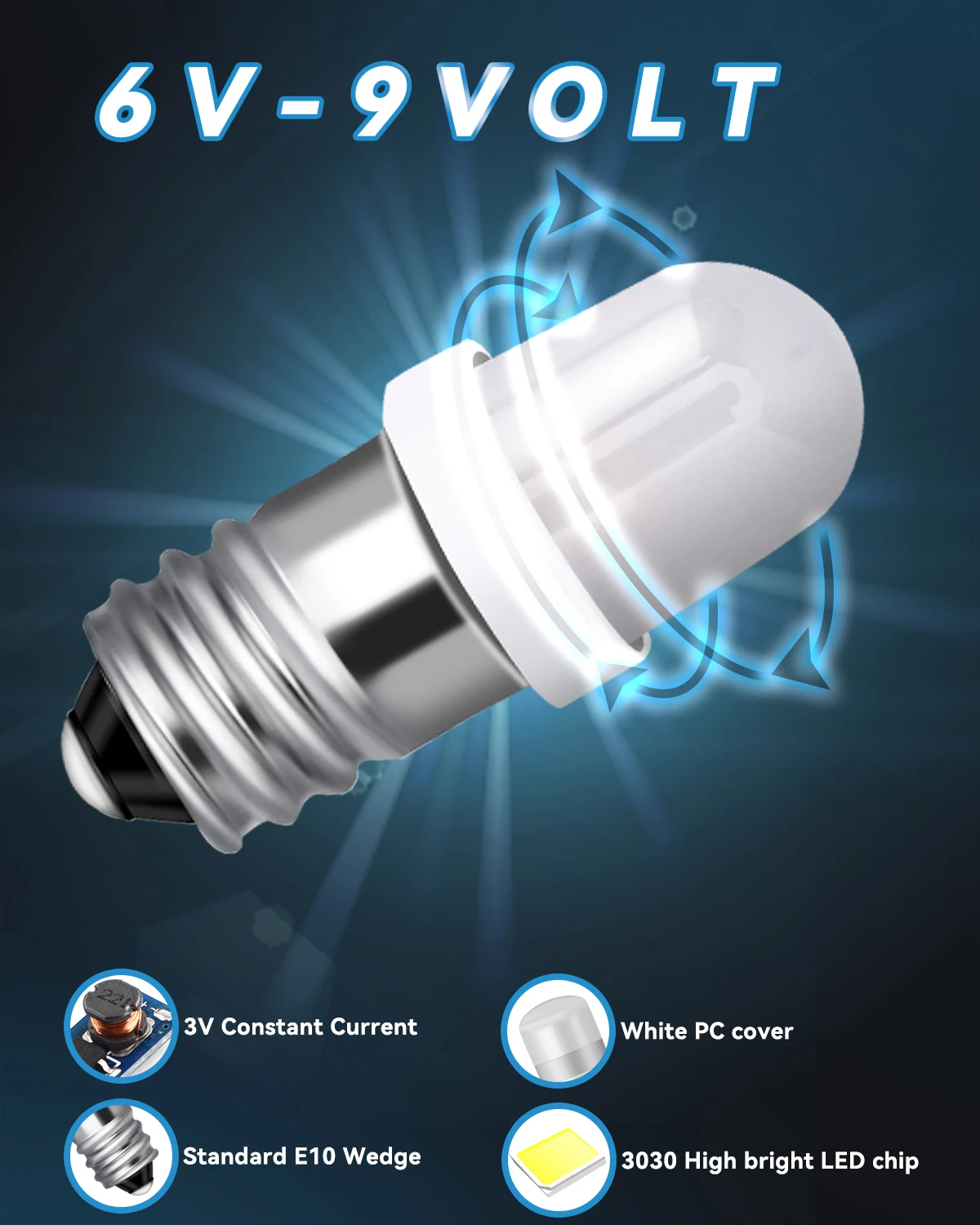 Фото E10 AC DC 3V 4,5 V 6V 6,3 V 10 шт. Светодиодная лампа вспышка s фонарь рабосветильник освещение s старая машина свет белый красный синий зеленый Янтарный розовый оранжевый №4
