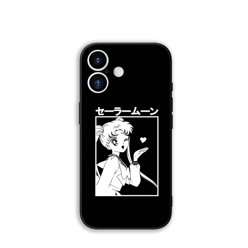 Cat Sailor Moon and Beautiful Girl Design Phone Case Cover