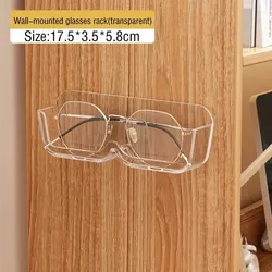 Wall-Mounted Glasses Storage and Display Rack (Transparent)