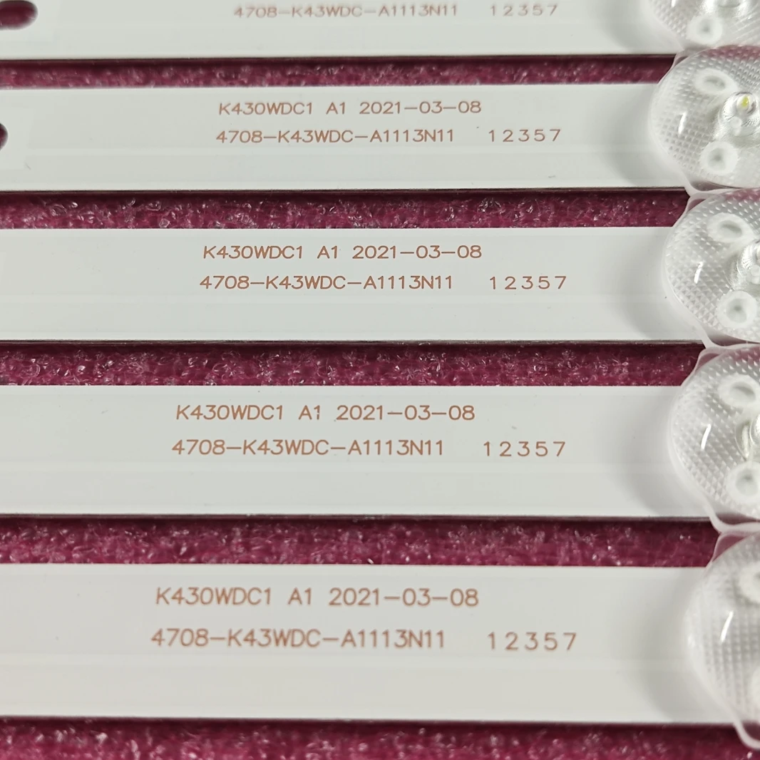 LED Backlight strip for P hilips 43PFS412/12 43PFS4062/60 4708-K43WDC-A3113N11 K430WDC1 A3 43HFF5952/T3 43L1600C 43bdl4012n/62 led light