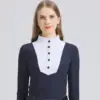 New Women Horse Riding Shirts Equestrian Base Layer Shirts Short Sleeve Riding T-Shirts Competition Equestrian Polo Shirts 1