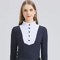 New Women Horse Riding Shirts Equestrian Base Layer Shirts Short Sleeve Riding T-Shirts Competition Equestrian Polo Shirts 1