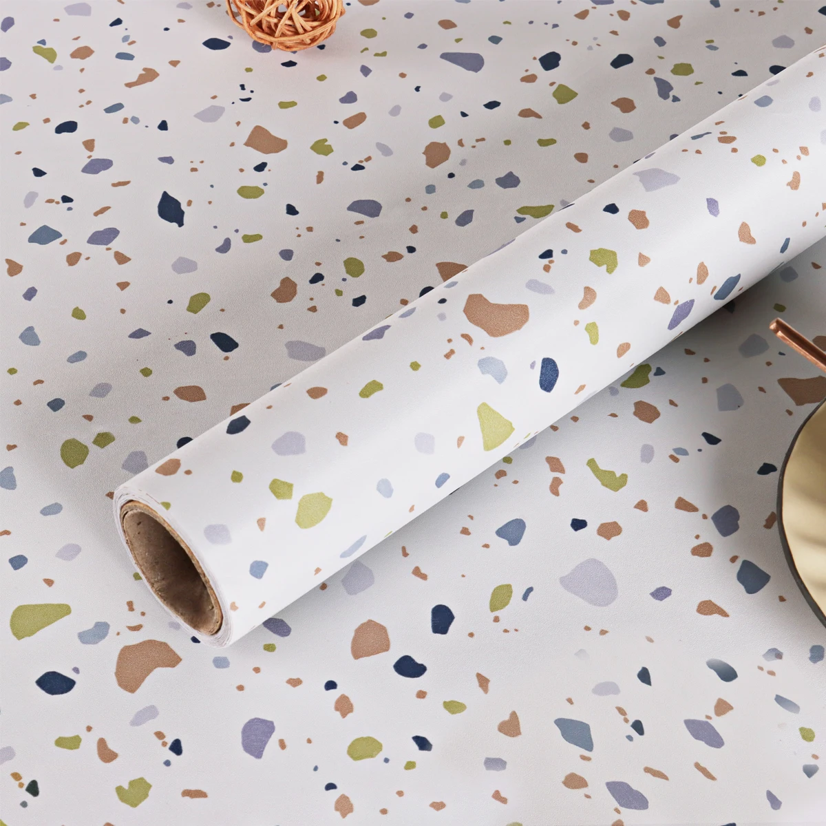 Vinyl Renovation Marble Gravel Self-Adhesive Decorative Wall Sticker