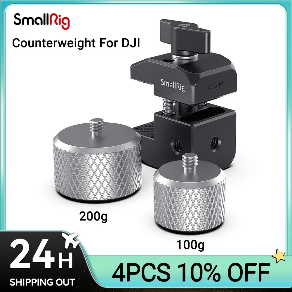 

SmallRig Camera RIg Counterweight Mounting Clamp Kit for DJI Ronin S / SC for RS 2/ RSC 2/ RS 3/ RS 3 Pro Gimbals Balance Video