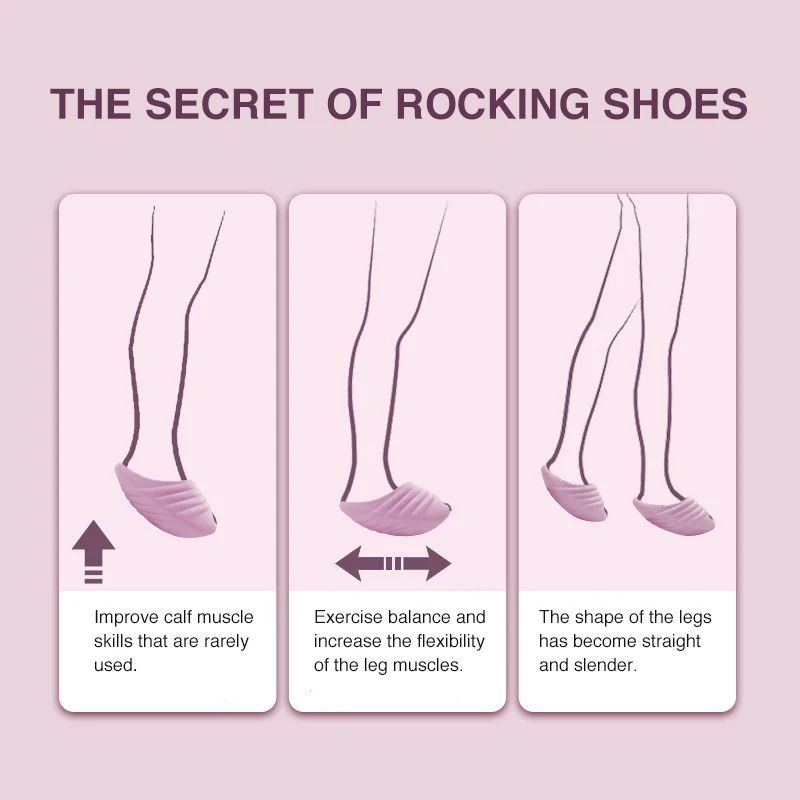 New Color Conch Women's Slimming Leg Beauty Sport Rocking Swing Shoe Sculpting Hip Easy Lose Weight Yoga Massage Slipper