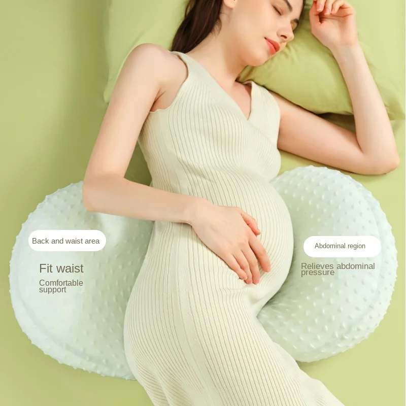 Summer Cooling Bean Pregnancy Pillow Waist Protection Sleeping Side Sleeping Pillow Abdominal Cushion Pregnancy