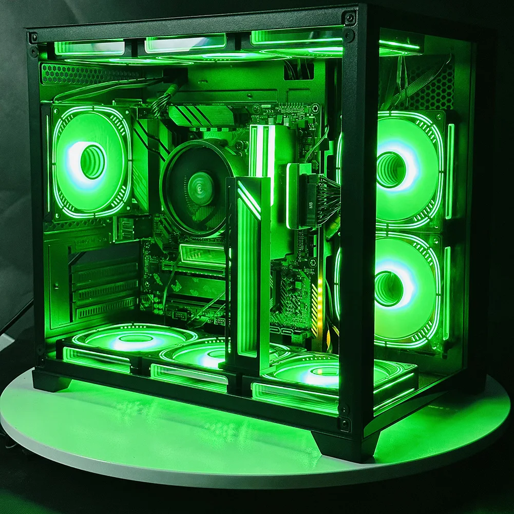 Suporte de Cartão de Vídeo Ajustável Anti-drop Magnético Base Anti-skid Acessórios de Computador Argb Suporte Gpu 5v 3pin - Imagem 5