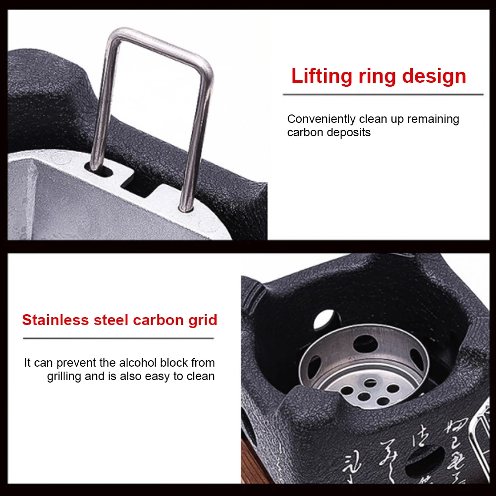 Barbecue à Charbon De Bois Coréen Portable En Acier Inoxydable Anti-adhésif Pour Barbecue En Plein Air 34,8 Cm