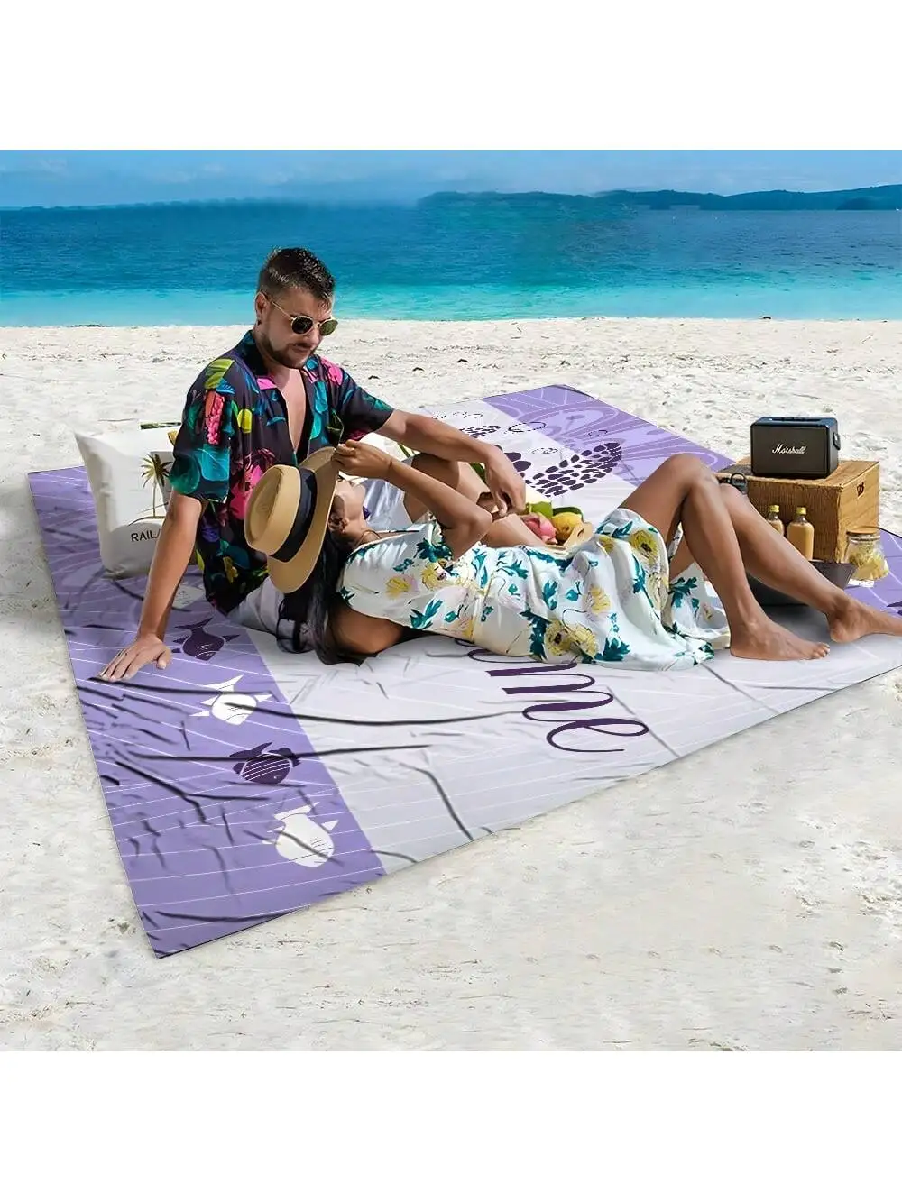 1PC Customizable Turtle Print Beach Towel Absorbent Personalized Name Towel for Beach Pool Party Gifts