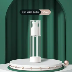 Clear Airless Cosmetic Cream Pump Bottle - Travel Size Dispenser for Creams, Gels, and Lotions (Available in 15ml, 30ml, 50ml) (Lotionn bottle 50ml)