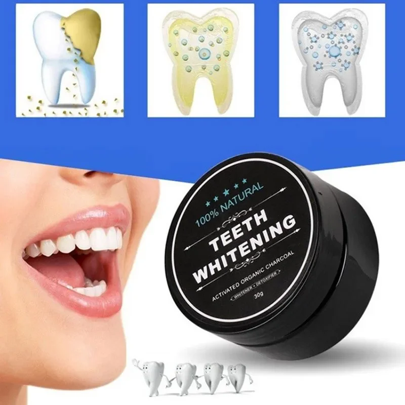 30g Teeth Whitening Scaling Powder Oral Cleaning Packing Premium Activated Bamboo Charcoal Powder White Teeth Toothpaste